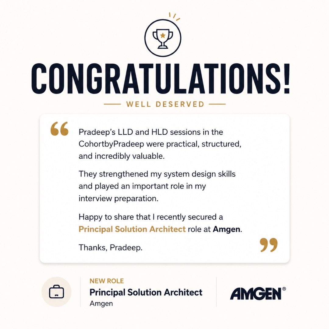 Ajay placed at Amgen as Principal Solution Architect