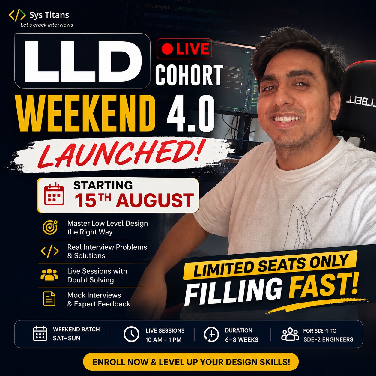 LLD Weekend Cohort 4.0 — Starting 15th August