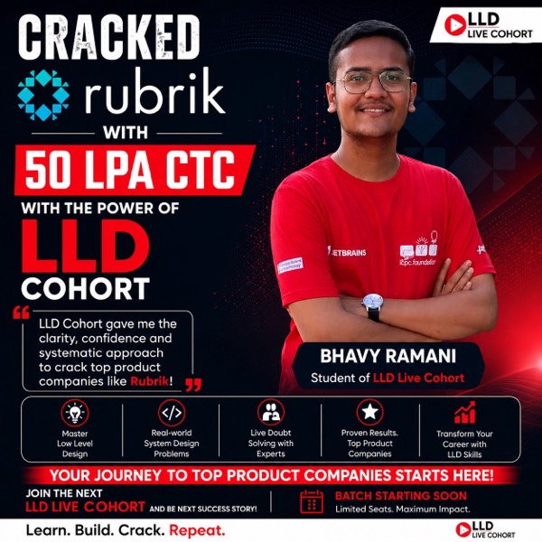 Student placed at Rubrik