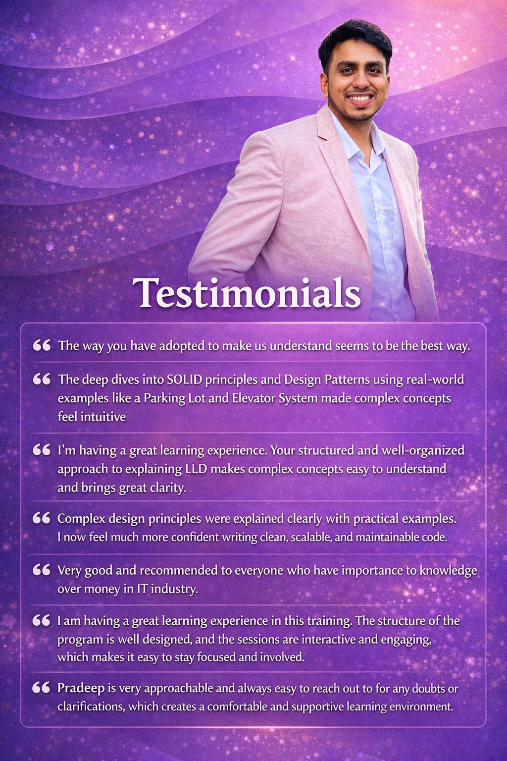 Student Testimonials